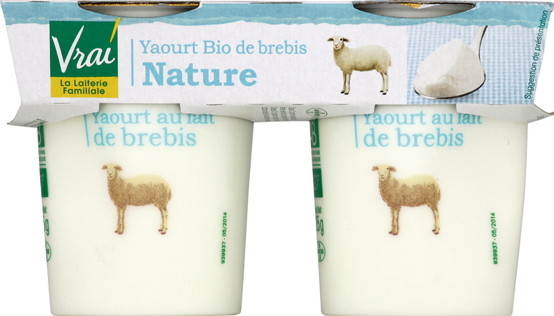 SPÉCIALITÉ AU LAIT DE BREBIS BIO  NATURE (1) Vrai