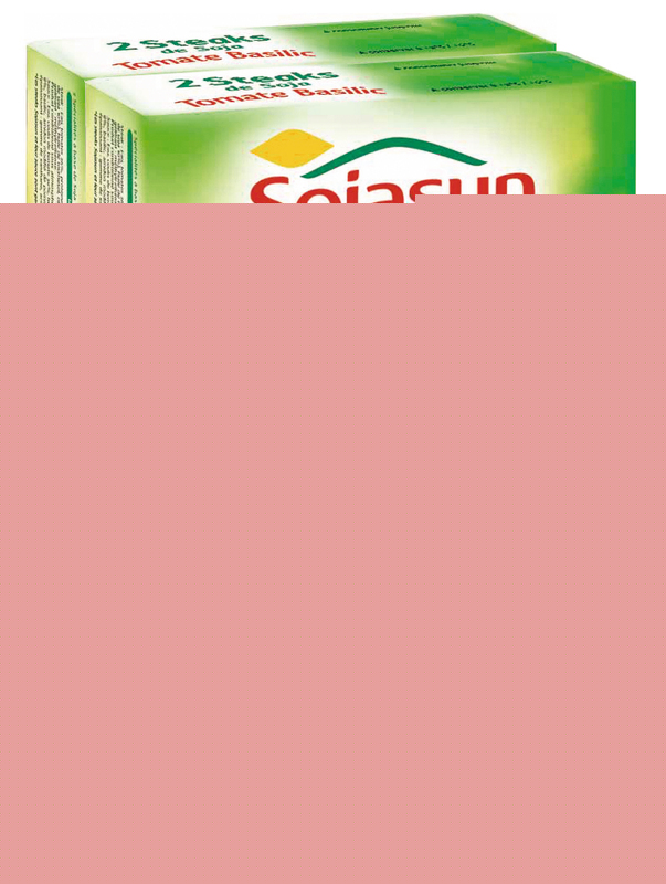 STEAKS DE SOJA TOMATE BASILIC Sojasun