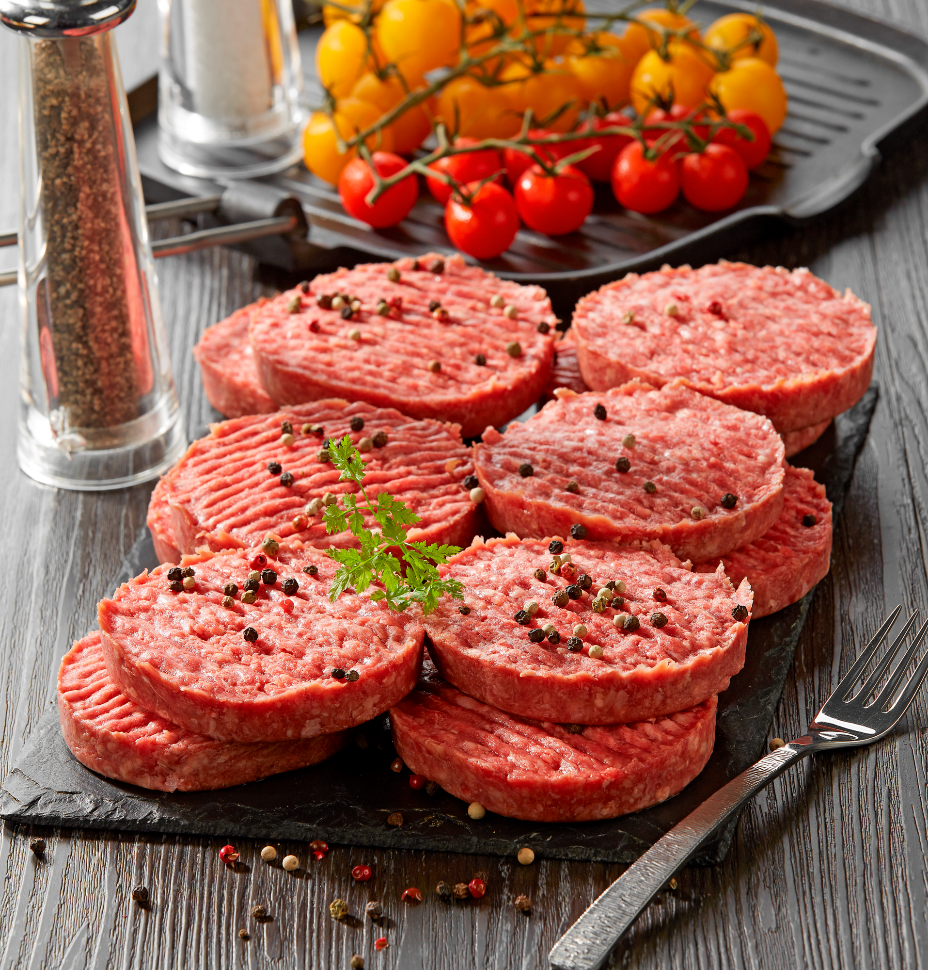 12 steaks hachés 15% Mat. Gr. 100% pur bœuf