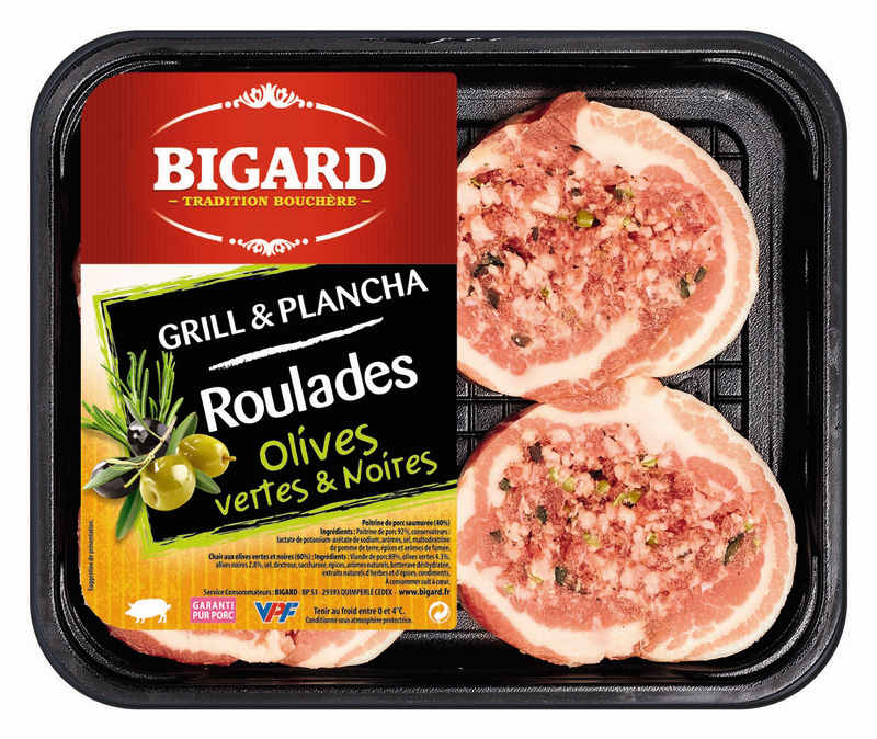 4 ROULADES DE PORC AUX OLIVES Bigard