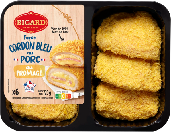  6 Façon Cordons Bleus Au Porc Bigard code EAN 3273230395438 