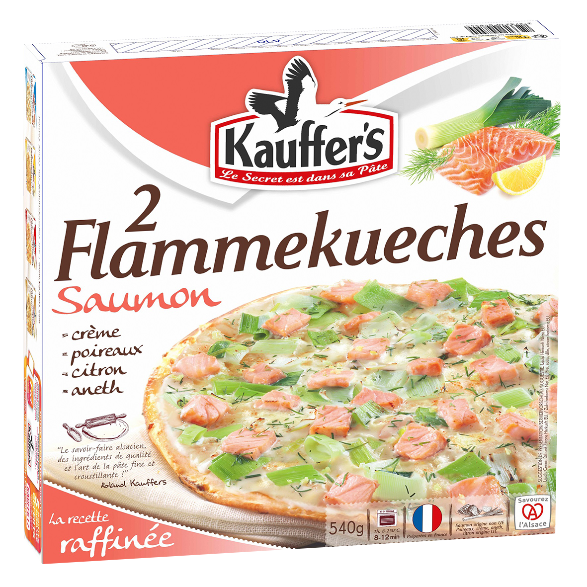 FLAMMEKUECHES AU SAUMON SURGELÉES