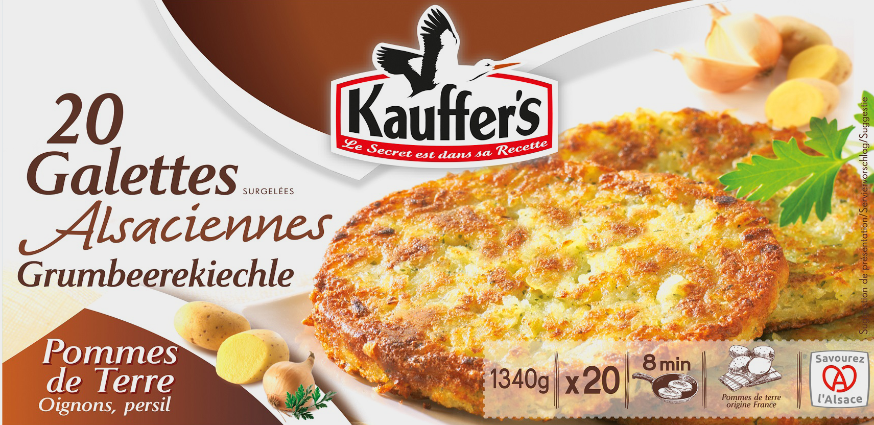 GALETTES DE POMMES DE TERRE SURGELÉES