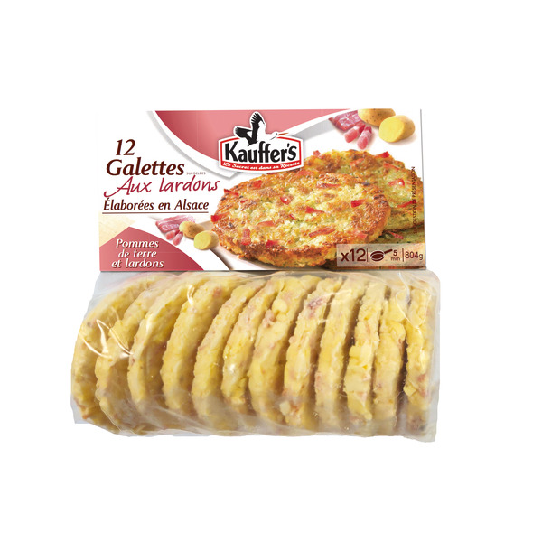 12 GALETTES DE POMMES DE TERRE ET LARDONS SURGE...