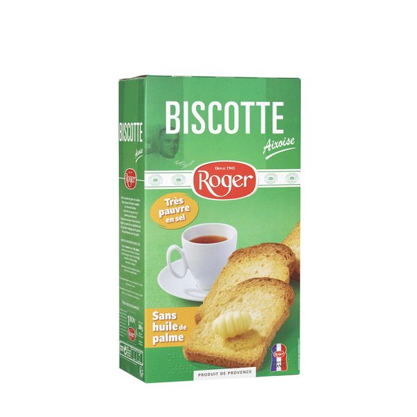 BISCOTTE AIXOISE TRÈS PAUVRE EN SEL
3273670000114 LES BISCOTTES ROGER BISCOTTE AIXOISE TRÈS PAUVRE EN SEL
3273670000114 LES BISCOTTES ROGER