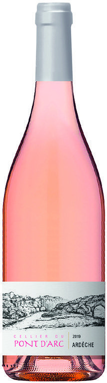  IGP(1) ARDÈCHE ROSÉ 2019 “CELLIER DU PONT D’ARC” code EAN 3274440062189 