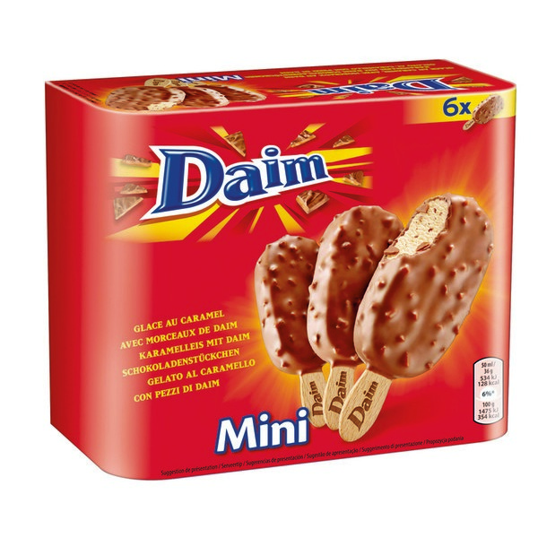 DAIM MINI BATONNETS DAIM X6 DAIM code EAN 3274661106969 