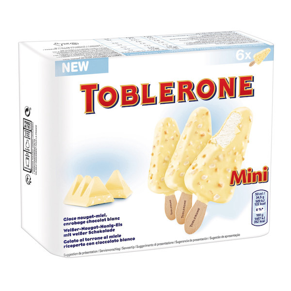MINI BÂTONNETS GLACÉS TOBLERONE BLANC