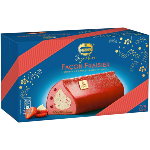  Bûche Glacée Façon Fraisier Nestlé Signature code EAN 3274664221287 