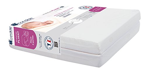 - 601110 - matelas pliant - 60 x 120 x 7 cm - ecru - 2 parties 3275056011103 Candide - 601110 - matelas pliant - 60 x 120 x 7 cm - ecru - 2 parties 3275056011103 Candide