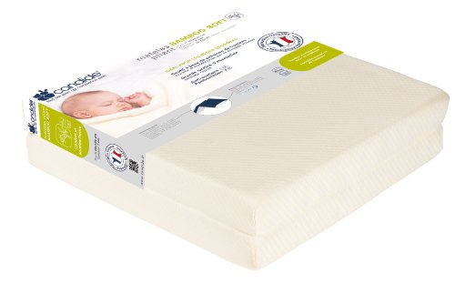 Matelas pliant 2 parties bamboo soft 60x120x7 cm