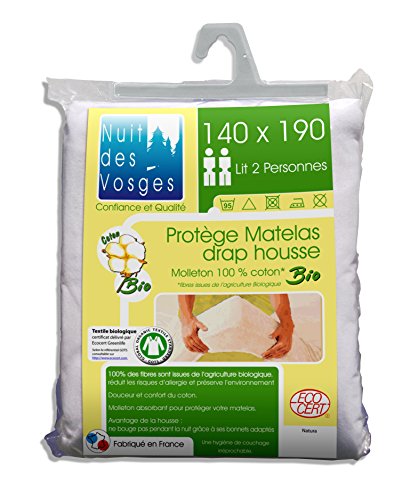 201912 protège matelas molleton bio coton blanc...
