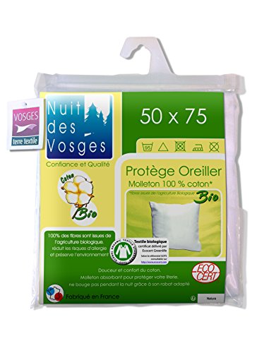204482 sous taie d'oreiller molleton bio coton ...