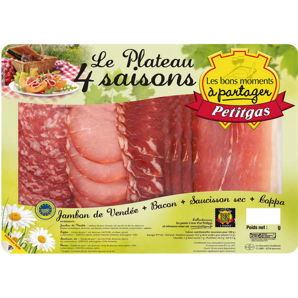 petitgas Le Plateau 4 saisons code EAN 3275461000914 