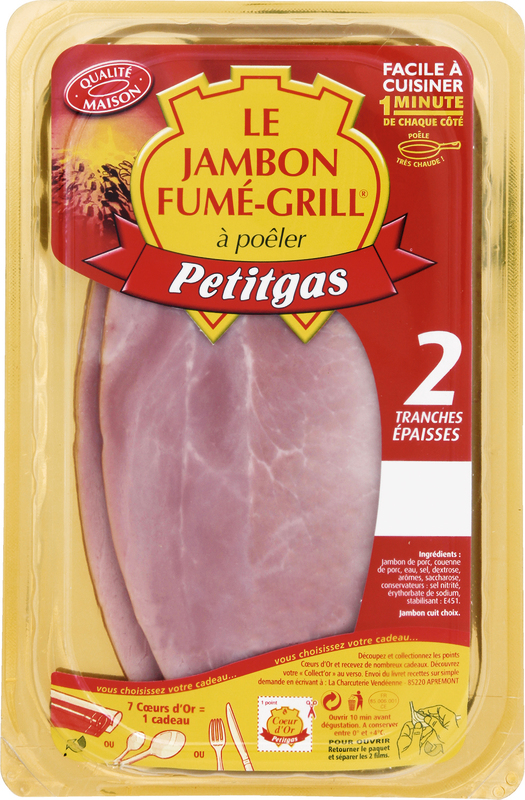 JAMBON FUMÉ GRILL À POÊLER petitgas