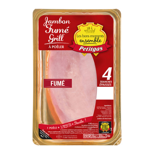 Jambon fumé-grill à poêler