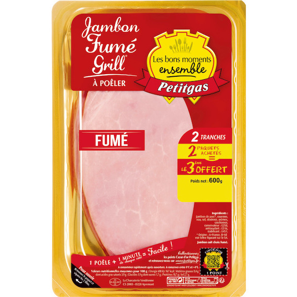JAMBON FUMÉ GRILL PETITGAS