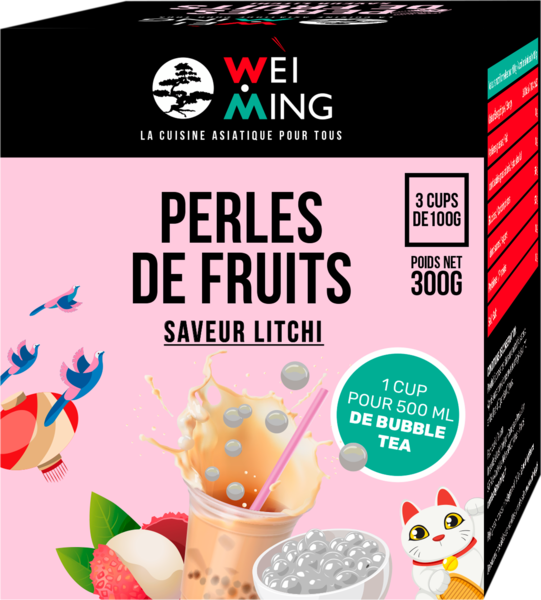 Perles De Fruits Saveur Litchi Wei Ming