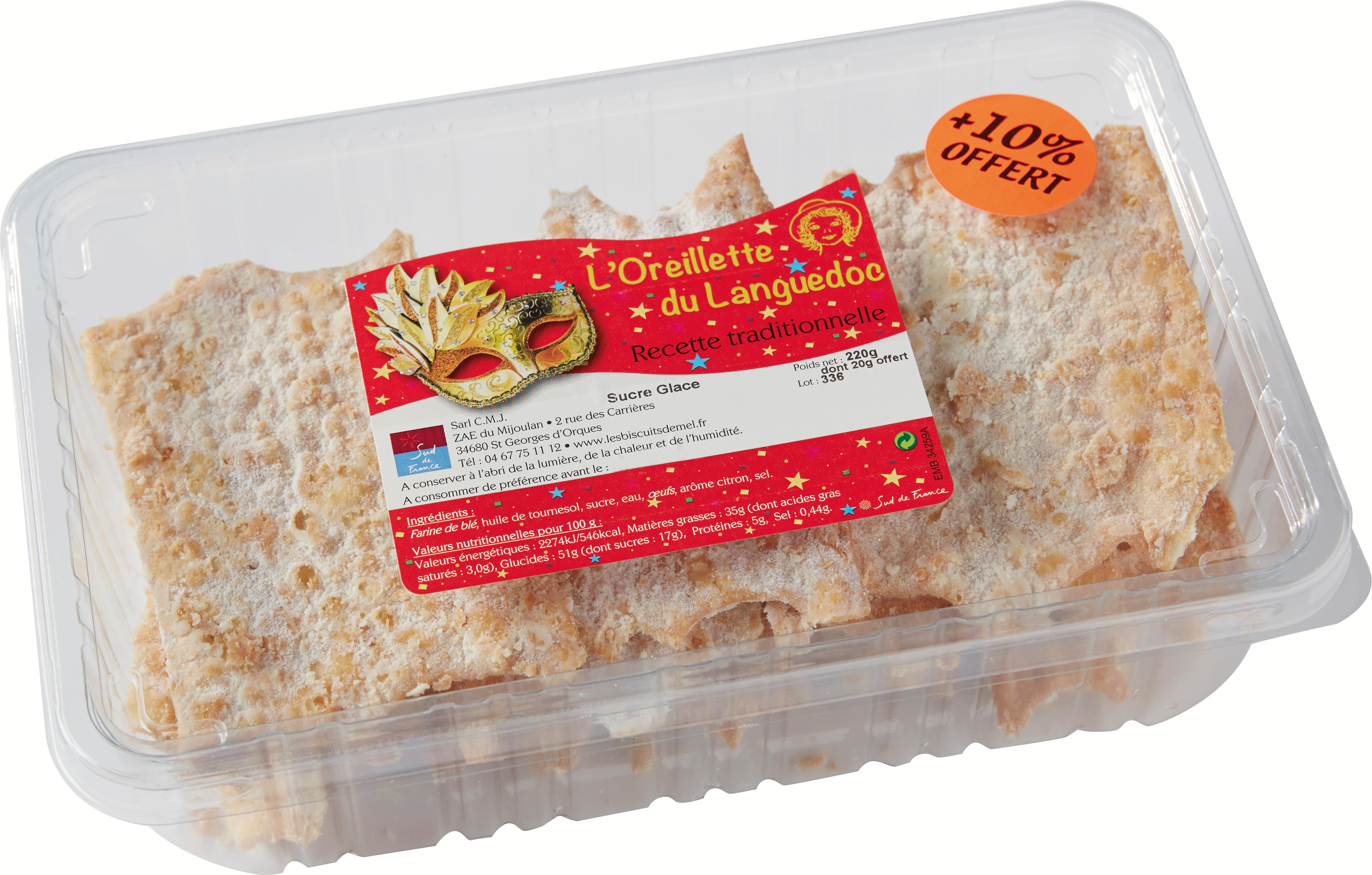  L' OREILLETTE DU LANGUEDOC code EAN 3276220000022 