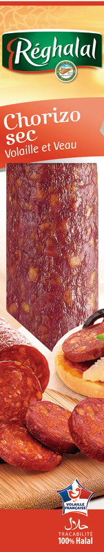 CHORIZO SEC VOLAILLE VEAU HALAL reghalal