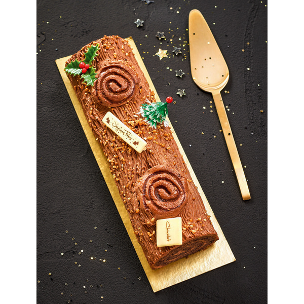 Bûche crème au beurre au chocolat 8/10 parts* (d) 3276550576372 (3276550576372)