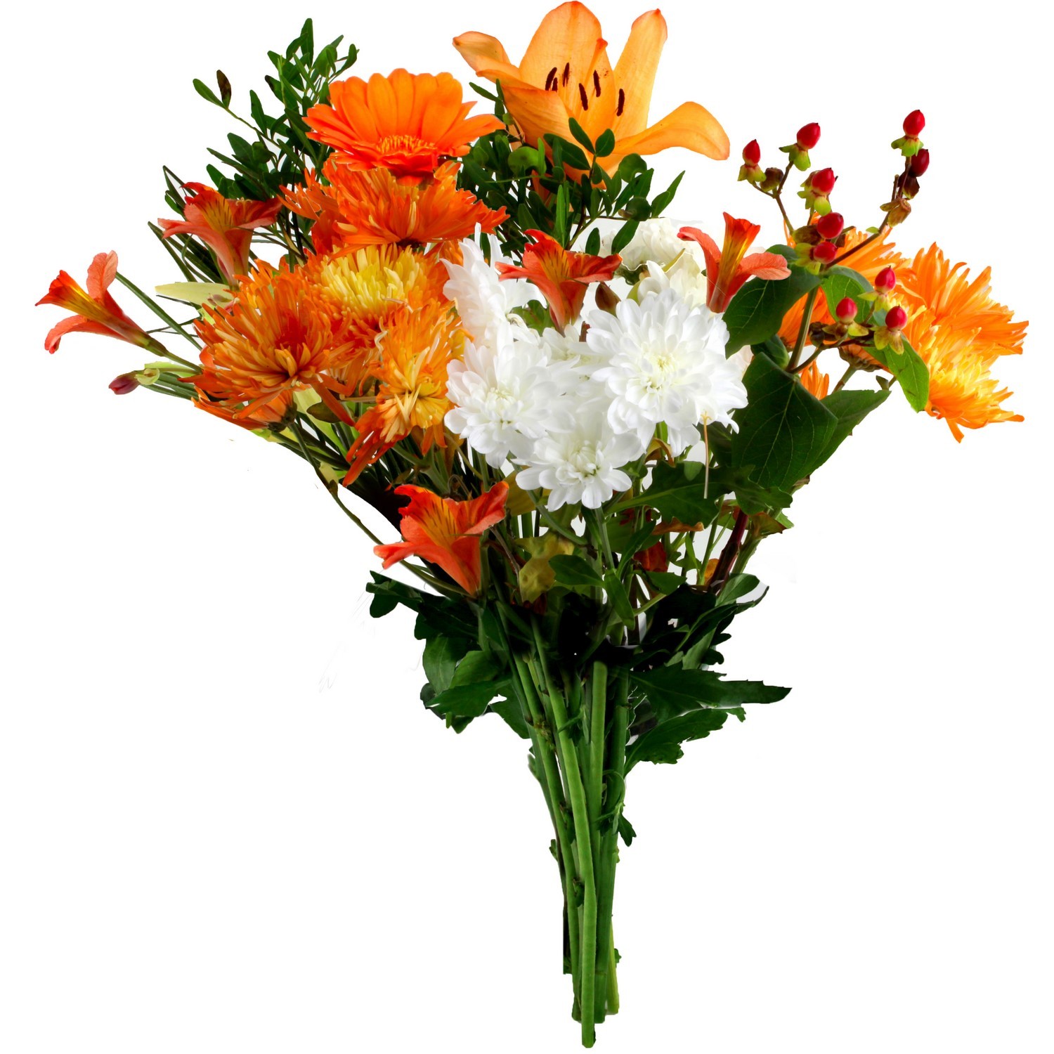 Fleurs Bouquet Tendresse orange 