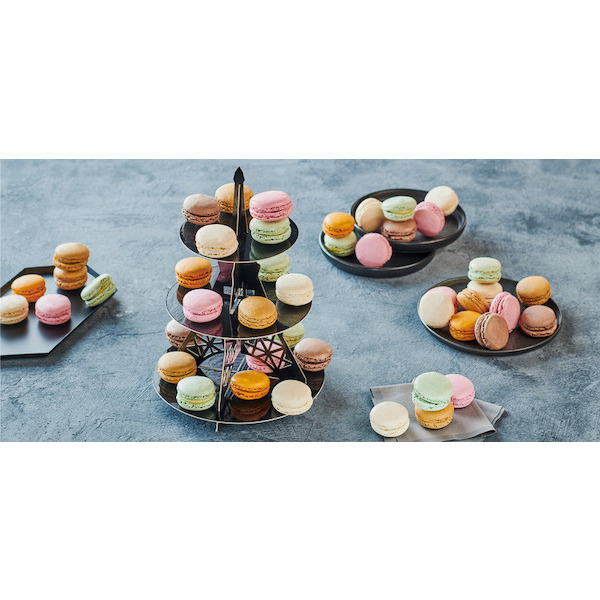 36 macarons et son présentoir tour eiffel