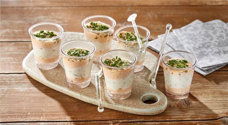 FE 6 VERRINES DE SAUMON, FROMAGE, CONCOMBRE  3276770027357 (3276770027357)