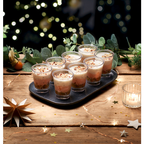  4 VERRINES TRUITE FROMAGE FRAIS LÉGUMES  code EAN 3276770247779 