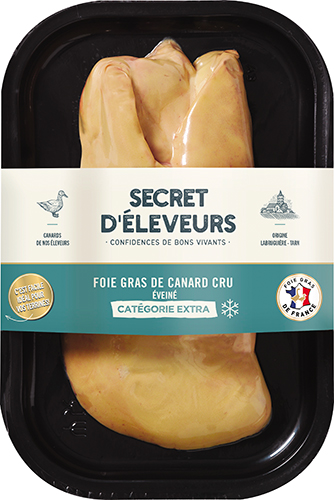 FOIE GRAS DE CANARD CRU ÉVEINÉ SURGELÉ