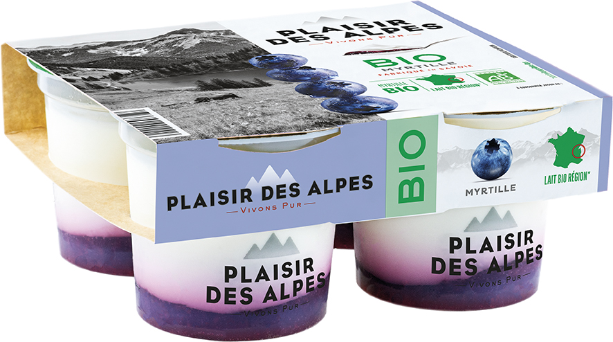 YAOURT BICOUCHE bio à la myrtille