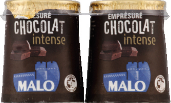 Malo YAOURT EMPRESURE CHOCOLAT NOIR POT CARTON 4X125G Malo code EAN 3278690085646 