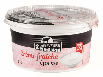 LES ÉLEVEURS DE L’OUEST CRÈME FRAÎCHE ENTIÈRE 30% MAT.GR code EAN 3278692600021 