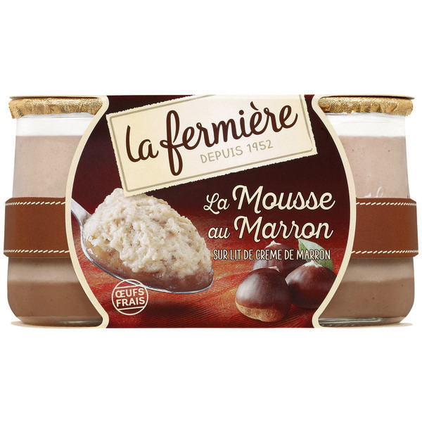 la-fermiere La Mousse au marron sur lit de crème de marron code EAN 3279231712007 