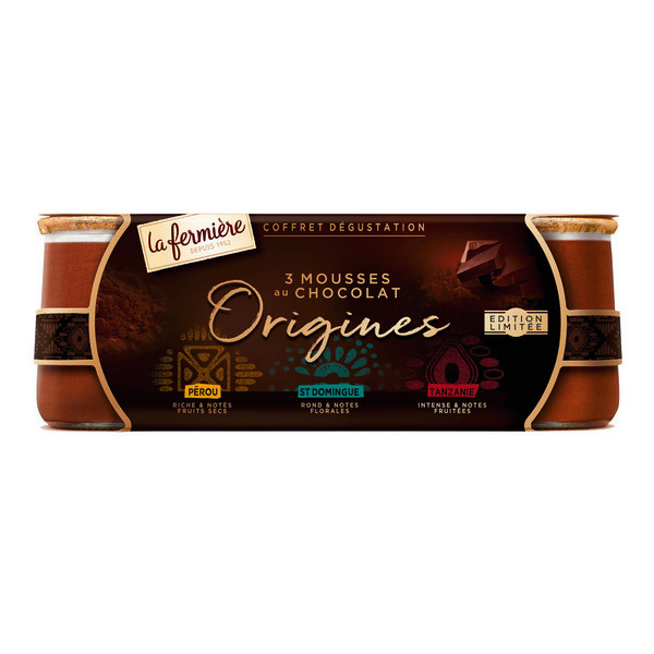 la-fermiere Mousses au chocolat Origines code EAN 3279232503017 