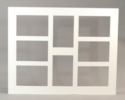 Brio Passe-partout multivues 40x50 cm 8 ouvertures 10x15 cm blanc cassé code EAN 3279390308509 