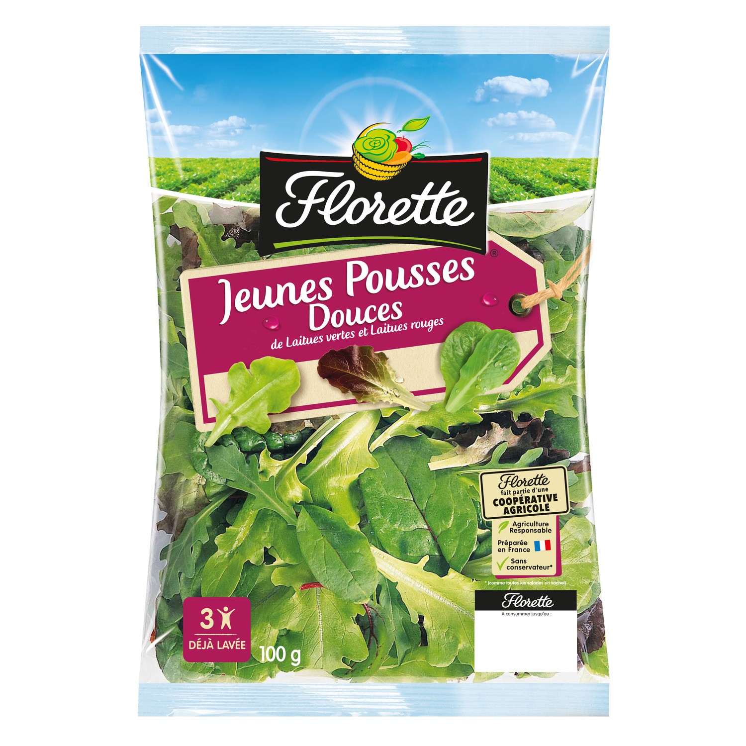 Salade jeunes pousses laitue FLORETTE