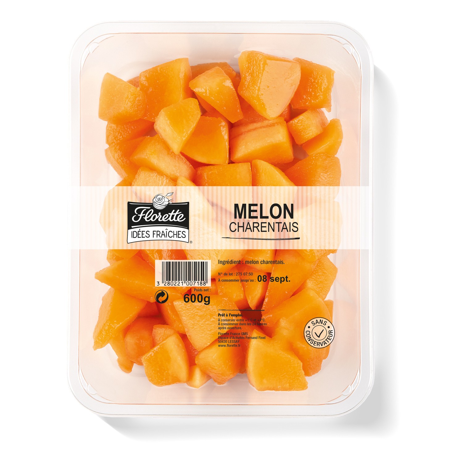 Melon charentais en morceaux FLORETTE