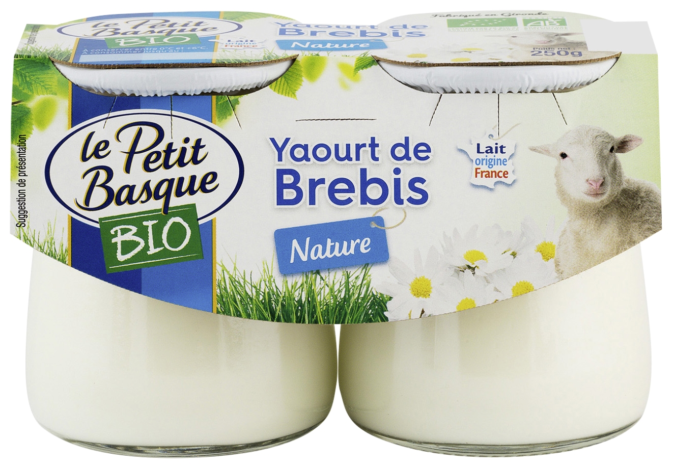 Yaourt Brebis bio nature Petit Basque
