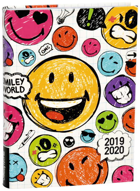 AGENDA SCOLAIRE 12X17 CM SMILEY