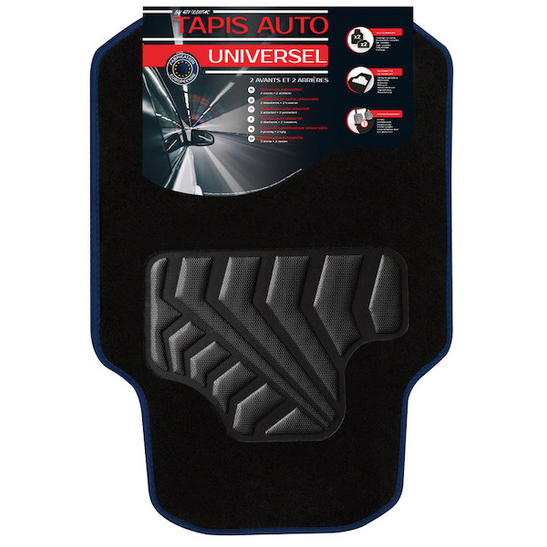 Jeu de 4 tapis moquette standard