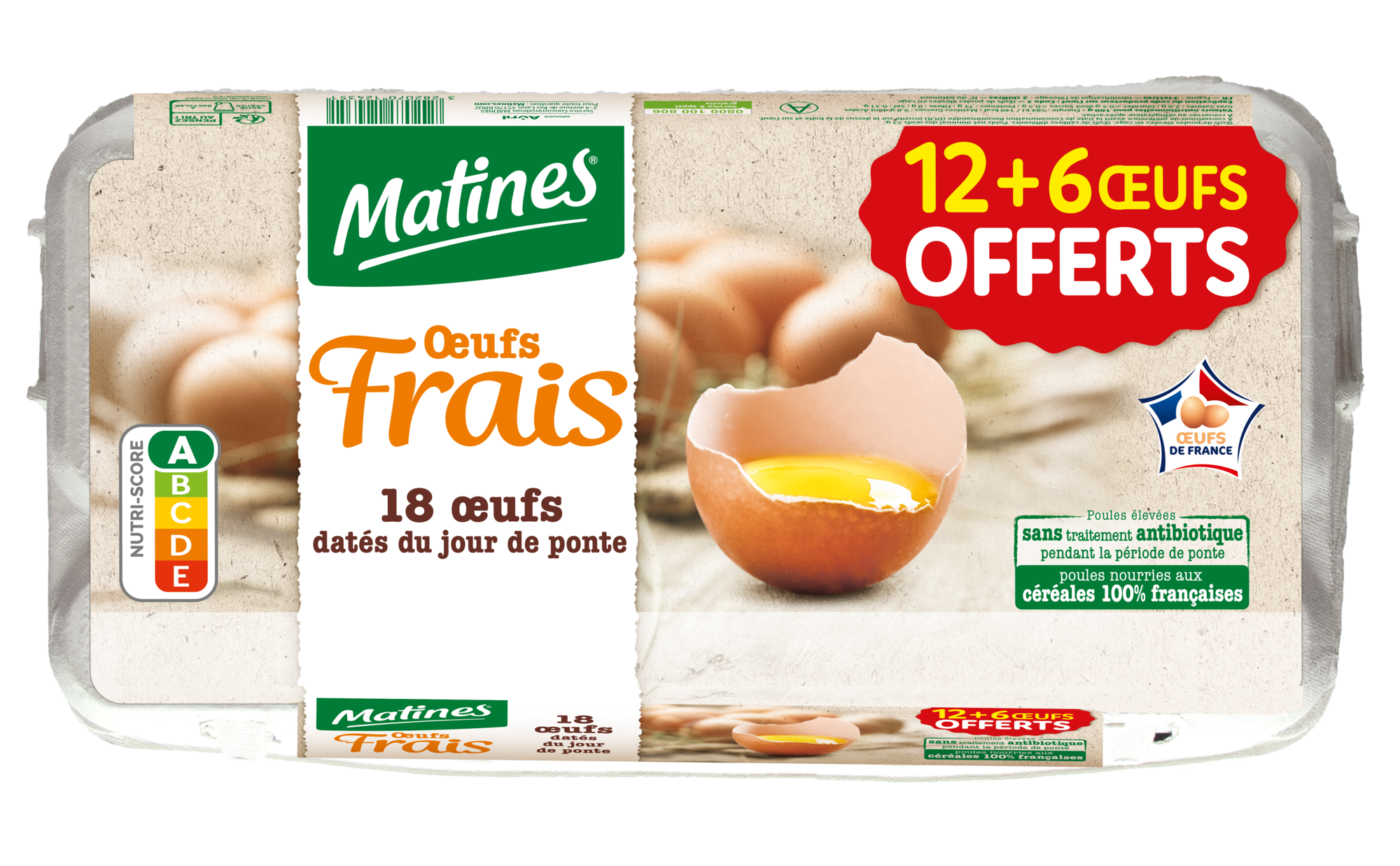 18 Oeufs frais