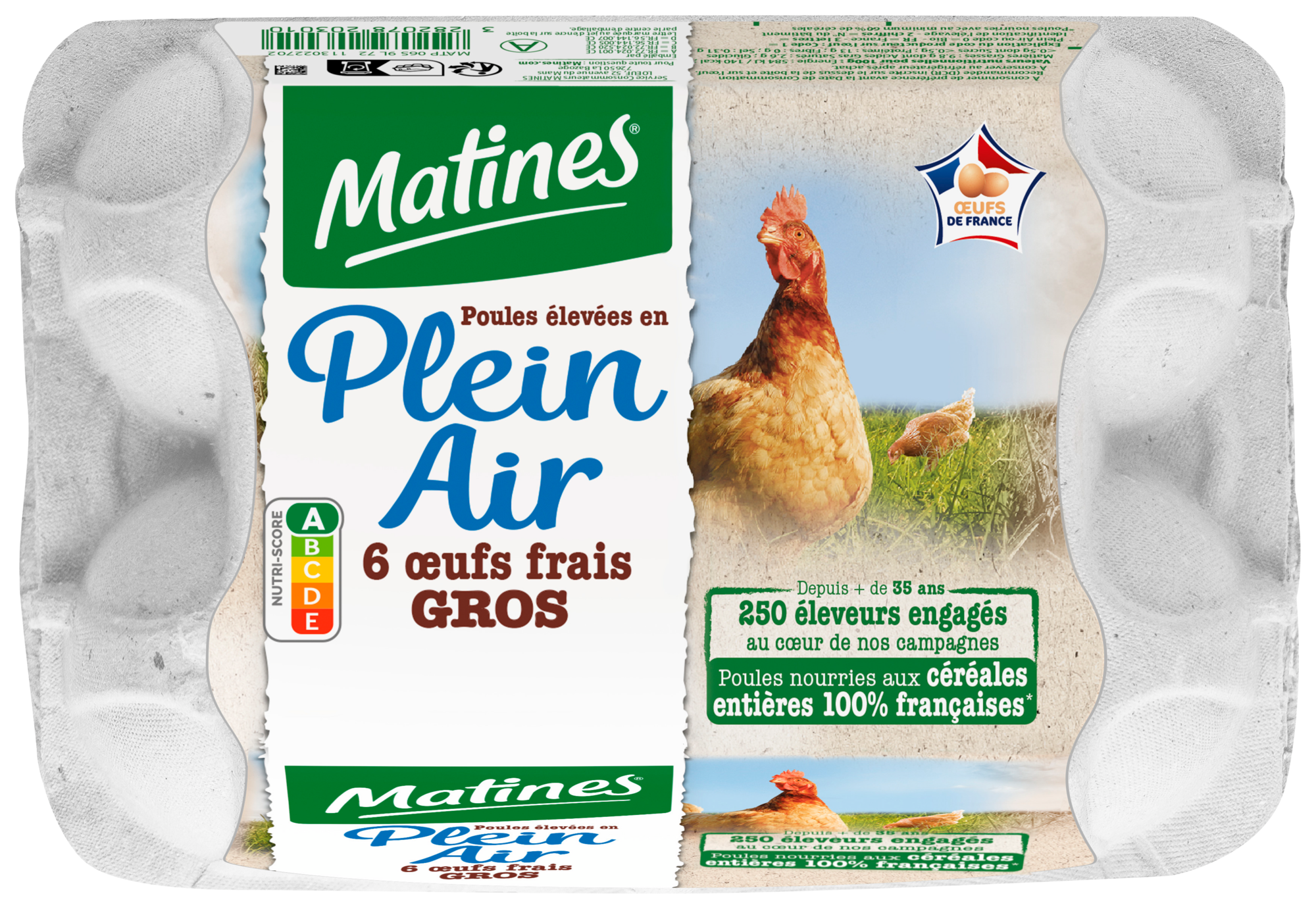 6 œufs frais plein air