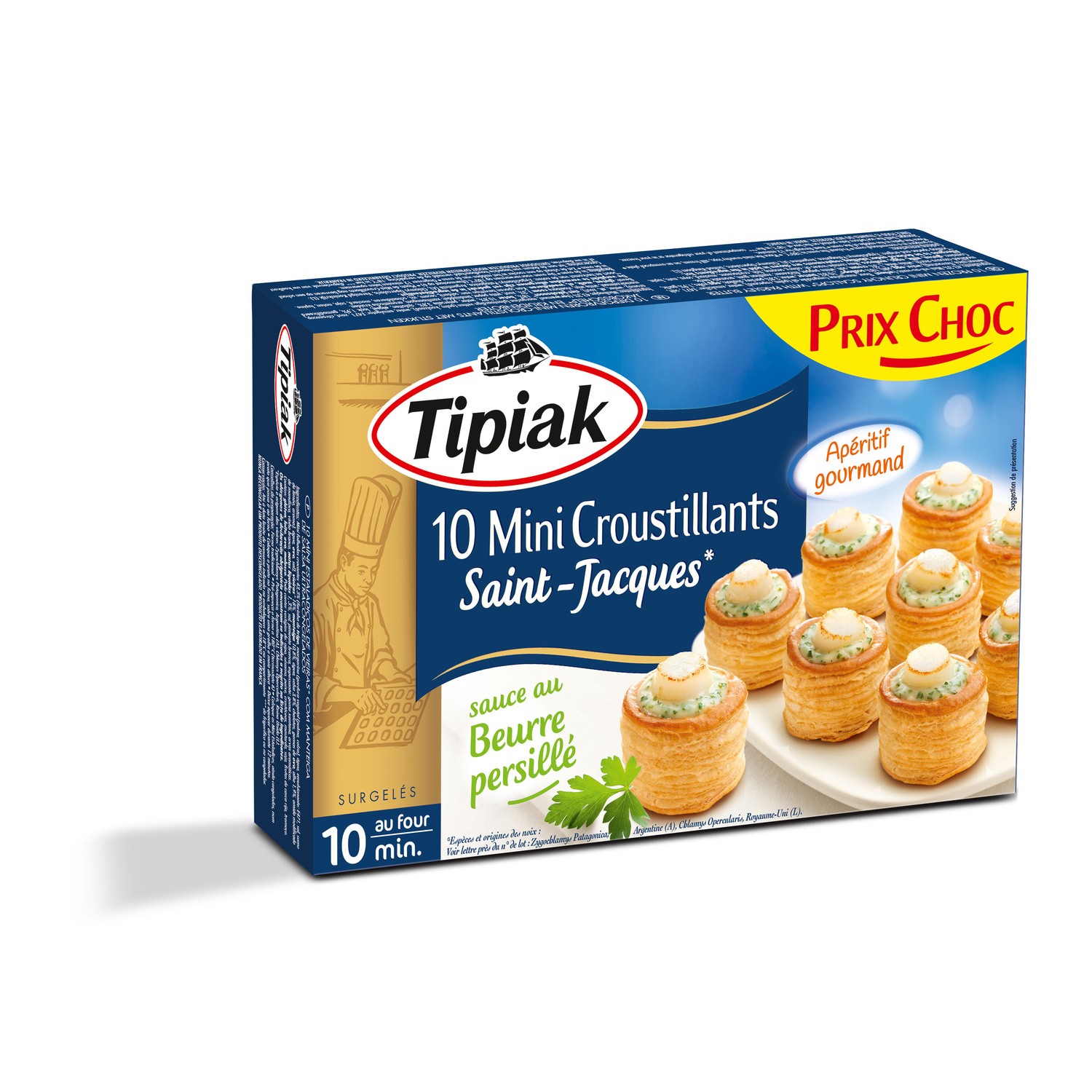 Mini croustillant apéritif saint jacques TIPIAK