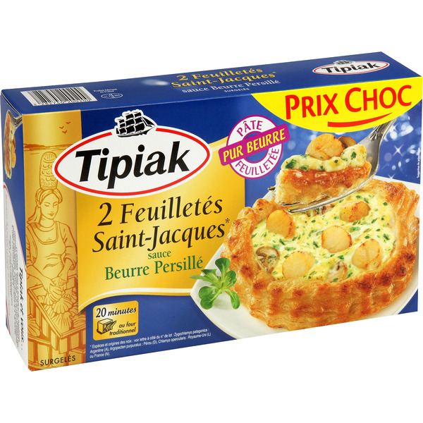 Feuilletés aux Saint Jacques 