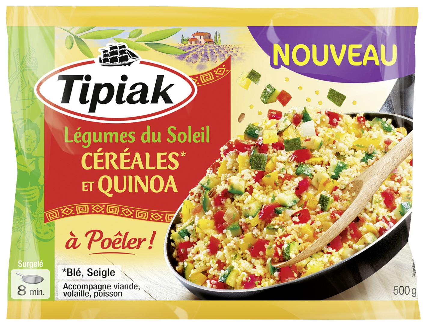Légumes du soleil, céréales et quinoa surgelés ...