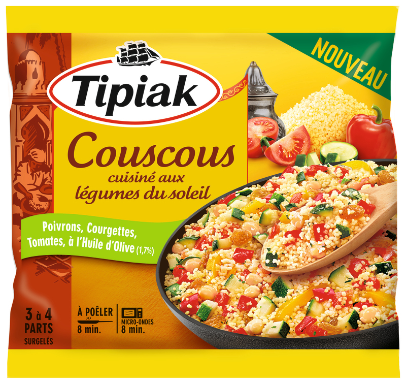 POELÉE COUSCOUS LÉGUMES DU SOLEIL SURGELÉE TIPIAK