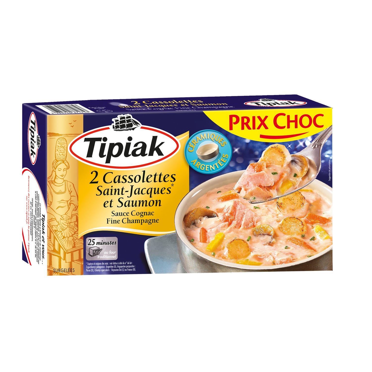 cassolette saint jacques et saumon TIPIAK