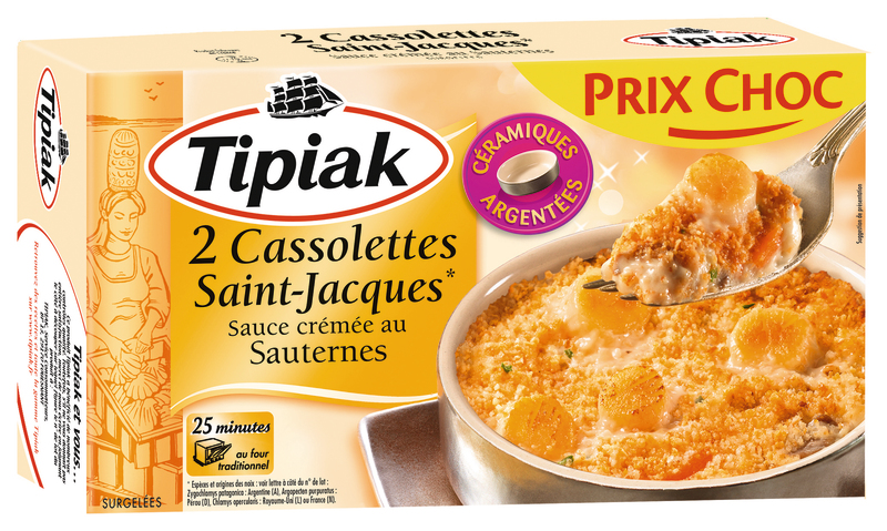 CASSOLETTES ST JACQUES SAUCE CRÉMÉE AU SAUTERNE...