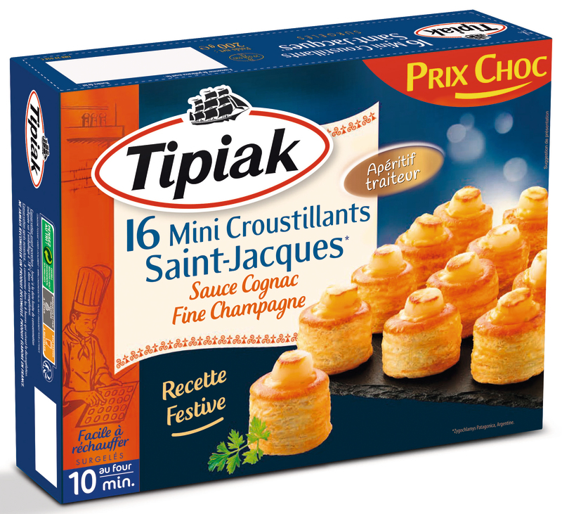16 MINI CROUSTILLANTS SAINT-JACQUES TIPIAK